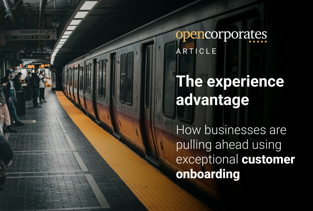 The experience advantage: How businesses are pulling ahead using
exceptional customer onboarding